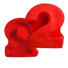 10-Inch Large Silicone Cake Pan, Numeric Cake Mold, 3D Creative Cake Baking Mold, DIY Baking Mold, Suitable For Birthday, Wedding, Anniversary, Customizable Numeric Design - Red - View 14