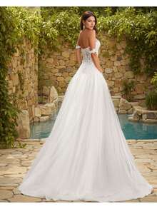 Enchanting Sweetheart Neckline Lace Wedding Gown - Perfect For Christmas, Halloween, Weddings, Proms & Birthdays - 白色 - 查看 4