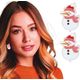 Fiestas Guirca Snowman Earrings For Women, Christmas Earrings With Snowman Figure, Festive And Elegant Accessories - Multicolor - View 2