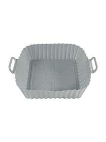 1/2件装，空气炸锅硅胶烤盘家用耐高温硅胶蒸锅烤盘垫烘焙蛋糕专用模具返校 - 彩色 - 查看 12