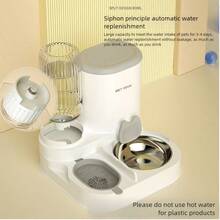 2-In-1 Automatic Pet Feeder And Water Dispenser For Cats And Dogs - Multicolor - View 2
