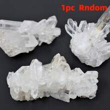 1件天然白色水晶簇 - 不对称透明波西米亚风格装饰石，实用家居装饰和节日礼物，有助于平衡灵性，可用作节日装饰、水晶展示、精神装饰品，波西米亚风格，不对称形状，抛光表面，独特的手工设计，装饰水晶，适合精神探索者。 - 彩色 - 查看 19