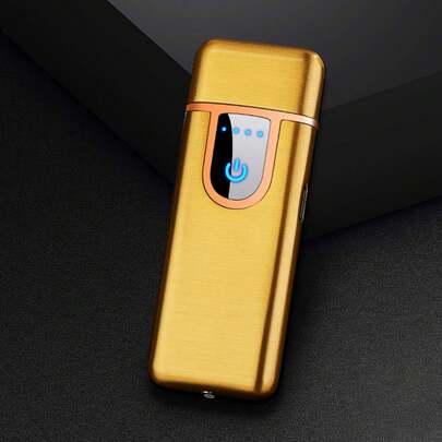 Encendedor electrónico, encendido por inducción de huellas dactilares, encendedor USB con indicador de alimentación LED,