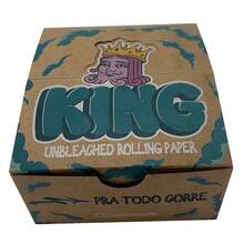 Caixa Seda King Paper Brown King Size Grande 50 Livretos - Marrom - Visão 4