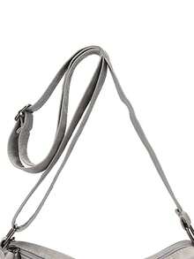 Sac à épaule en cuir vintage pour femme, sac bandoulière multi-poches, grand sac à main de mode, nouveau sac fourre-tout messager - Gris - Voir 7
