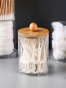 Wooden Lid Sign Box Bamboo Lid Cosmetic Box Storage Box Cosmetic Organizer Box Ornament Transparent Makeup Removal Box - Multicolor - View 6