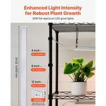 Plant Shelf With Grow Light, 4-Tier Indoor Plant Stand, 59in Tall Plants Display Rack With Wheels, 90W 3-Color Full Spectrum Grow Lights, Heavy Duty Metal Flower Pot Holder For Seed Starting - Xem 3