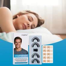 Anti-Snoring Nasal Strips Starter Kit (15 Pack, Black) – Better Sleep, Easy Breathing, Sweat-Proof, Gentle On Skin - màu đen - Xem 6