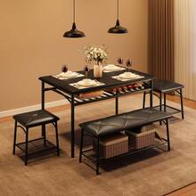 Dining Table & Chair Sets - 黑色 - 查看 1
