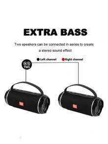 T&G 10W Waterproof And Shockproof Wireless Portable Bluetooth Speaker With Lanyard, Supports TF Card And USB Playback, Built-In Rechargeable Battery, For Outdoor Use - Black - View 10