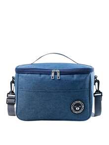 Medium Thermal Lunch Bag/Snack/Drink Container, Ideal For Travel, With Handle - 灰色 - 查看 5