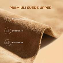 Women's Winter Furry Ankle Snow Boots,1.5 Inch Genuine Platform Booties Slip On Outdoor Indoor Shoes Fashion Warm Comfortable For Christmas Festival Commute Chestnut Boots - 紫紅色 - 查看 4