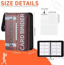 Football Card Binder 4 Pocket - Holds 400 Cards For Collecting - Football005 - View 6