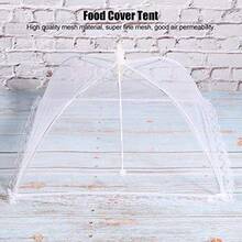 Paraguas portátil de alimentos Pantalla de malla para el hogar Cubierta de alimentos Tienda de campaña Paraguas Cubierta de comida plegable para exteriores Tiendas de pantalla Fiestas Picnics - como en la foto - Ver 4