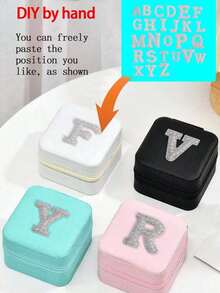 Hộp đựng trang sức đa năng có khóa kéo, đính chữ cái giả ngọc trai, hộp đựng trang sức di động đa năng, có các màu đen, trắng, hồng, xanh lá cây, có thể đựng son môi, dây chuyền, nhẫn, bông tai, hộp đựng trang sức nhỏ, hộp đựng trang sức đa năng, hộp đựng trang sức nhỏ gọn, hộp sắp xếp trang sức, hộp đựng đồ trang sức, hộp đựng trang sức du lịch di động, hộp đựng trang sức dung tích lớn, hộp đựng trang sức tối giản, hộp trang điểm, hộp đựng mỹ phẩm, hộp đựng sơn móng tay, giá đựng trang sức. - Nhiều màu - Xem 9
