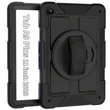 1pc Stock Case Compatible With Ipad 10th/ 9th/ 8th/ 7th/ 6th/ 5th/4th Generation 8.3'' 10.9/11''/ 9.7'', IPad 11(A16 2025) IPad (A16) 11 Inch 11th Generation 2025 Galaxy Tab A8 10.5 Inch 2022 With PET Film IPad Pro/Air6/Air7 11 2018/2020/2021/2022/2024/2025 Shockproof Case With Pencil Holder [360° Rotating Hand Strap] &Stand - Black (with Black Shoulder Strap + PET Film) - View 37