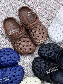 Women's Babouche Slippers With Pendant - Modern, Soft, Beautiful And Comfortable, Odorless, 100% EVA - Cà phê nâu - Xem 4