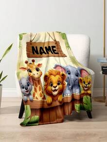 1 chiếc chăn tên tùy chỉnh cho giường, ghế sofa phòng khách đa năng, bãi biển cắm trại thú cưng, chăn ga gối đệm in chữ gia đình/thú cưng/cặp đôi cá nhân hóa, quà tặng Giáng sinh cá nhân hóa, quà tặng gia đình, quà tặng sinh nhật, quà tặng cho bạn bè, quà tặng cho cô ấy, quà tặng cho con trai/con gái - Phong cách 3 - Xem 3