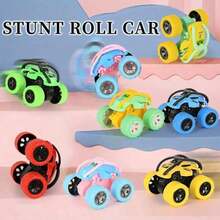 Four Wheel Drive Inertia Off-Road Vehicle - Competitive Vehicle - Rolling Stunt Sports Car - Children's Anti Fall Toy Car - Stunt Rolling Car - Cool And Dazzling Macaron Rolling Car Can Be Used As The Perfect Halloween Gift - Christmas Gift - Holiday Party Gift - 粉色 - 查看 2