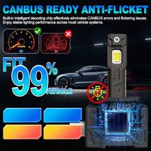 TOAUTO 2PCS 100W D1S LED Headlights D3S D2S D4S Turbo Lights LED 30000LM D1R D2R D3R D4R CSP Chip 6500K Plug&Play 12V