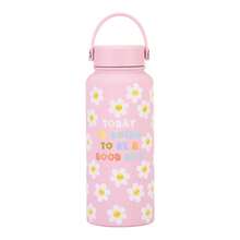 1L Large Capacity Water Bottle Tumbler Stainless Steel Vacuum Cups Portable Tumbler With Bow And Flowers Design - Multicolor - View 12