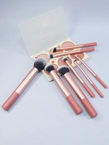 8pcs/Set Professional Makeup Brush Set - Blush Brush, Foundation Brush, Eye Shadow Brush, Contour Brush, Highlighter Brush, Coral Pink Full Makeup Brush Set For Beginners,Brush Set,Makeup Brush Kit,Make Up Brush Set,Make Up Set Complete,Makeup Brush Set,Complete Makeup Kit,Brush Kit,Brushes Makeup Set,Makeup Gift Set