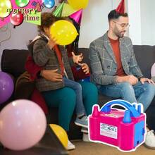 TYUI Electric Balloon Pump Portable 2 Modes Balloon Blower Machine With 14 Balloon Arch Kits Air Pump For Balloon Balloon Inflator For Party Decoration - RoseRed - 查看 4