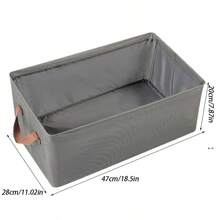Car Trunk Organizer Storage Box, Foldable Fabric Storage Bin With Handle, Multi-Function Container, Suitable For Car Back Seat, Home Closet, Bedroom Organization - Multicolor - View 6