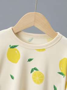 Bộ đồ ngủ thu đông in hình xe hơi hoạt hình 2 món cho bé gái, áo dài tay dày và quần dài - Nhiều màu - Xem 4