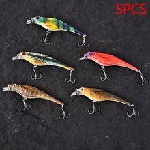 5PCS Floating Jerkbait Minnow Hard Bait Kit Artificial Wobblers For Carp Trolling Swimbait Catfish Topwater Lures Crankbaits Fishing Lures Set - Multicolor - View 10