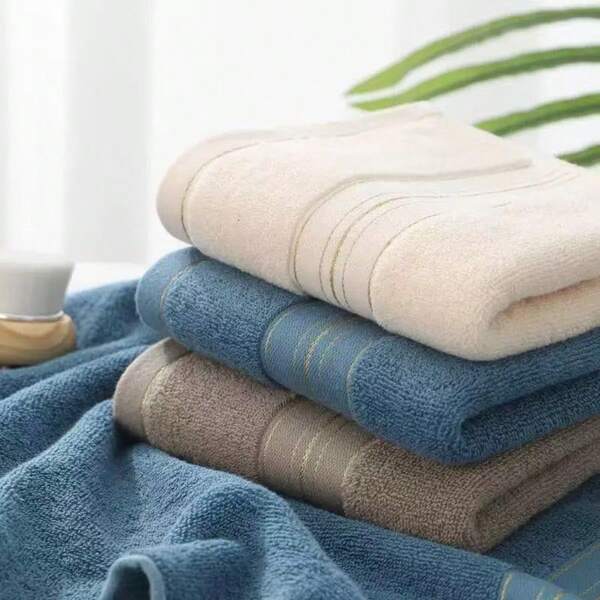 3-Piece Luxury Soft Absorbent Towel - Quick-Drying And Skin-Friendly, Perfect For Daily Care And Home Use