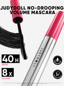 JUDYDOLL NO-DROOPING VOLUME MASCARA BLACK, Smudge-Proof, Waterproof, Sweat-Resistant Mascara With Volumizing & Curling Effect, Fine Brush Separates Lashes Perfectly, Suitable For Daily, Commute, Date, Workout, Long-Lasting, Easy To Remove - 01 Black - View 10