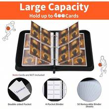 Football Card Binder 4 Pocket - Holds 400 Cards For Collecting - Basketball002 - View 2