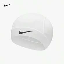 Nike 耐克男女通用情侣运动帽，Logo贴片，涤纶材质，黑白配色，户外、骑行、保暖、舒适、徒步帽 N1003713 - 白色 - 查看 1