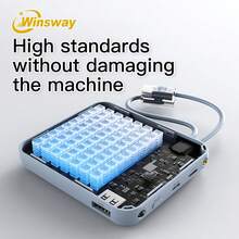 Winsway 20000mAh Power Bank With Built-In Cable For Efficient And Convenient Use High-Capacity, Durable, And Portable Design LED Real-Time Battery Level Display Available In Multiple Colors Compact And Practical For Everyday Use - Màu xanh lam - Xem 3