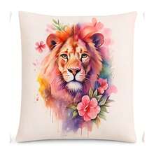 Basic, Simple Decorative Cushion Cover Set, 4 Pieces, Soft Silk Touch, For Sofa, Armchair, Bed - 白色 - 查看 4