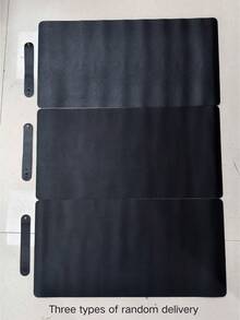 1 件装可折叠 PU 可水洗美甲桌垫，适用于美甲师和家庭使用，采用柔软的超细纤维皮革材质，带有 2-4 个随机孔的指甲扶手垫，可用于美甲桌，颜色随机发货 - 黑色 - 查看 8
