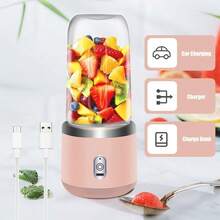Personal Blender For Shakes & Smoothies, 400ml – 2 To-Go Portable Cups & Lids, Easy Clean, High-Speed Mixer For Juices, Kitchen, Baby Food – Powerful Motor,  Double Tap (Purple) (Pink) - 預設 - 查看 2