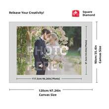 定制个人花卉风景婚礼宠物钻石画套装，个性化5D DIY钻石画彩色梦幻画架完整套装趣味拼图玫瑰尺寸星星阳光捕捉器向日葵，适合青少年艺术活动，多功能，可定制，个性化，送给他、男友、妈妈或朋友的理想礼物，适合茶室、家居、花园、办公室等场所。钻石艺术 - 彩色 - 查看 90