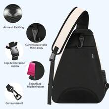 Bolsa de Tenis,Mochila Raqueta de Padel,Mochila de Tenis Para Mujeres y Hombres,Bolsa de Tenis Resistente al Agua,para Raquetas Bádminton y Otros Accesorios Deportivos - Blanco - Ver 12