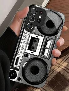 Vintage Tape Player,High-Quality Tempered Glass Craftsmanship Phone Case Suitable For Compatible With Samsung Galaxy S25/24/23/22/21/20/10 Ultra/FE+,Note20,/Ultra,A70/56/55/54/53/52/51/36/35/34/32/26/25/24/23/16/15/14/06/05/03,Case Suitable For Compatible With Iphone17,17Air,16, 15, 14, 13, 12, 11, PRO MAX, PLUS - 彩色 - 查看 1