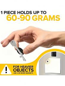 1/50pcs/Set Magnetic Self-Adhesive Magnets, Non-Destructive Magnetic Absorption, Mini Magnets, Versatile Use For DIY Crafts, Whiteboard, Refrigerator, Photo Display, Wedding Party, Celebration, Holiday Poster Display, Home Office Decor - Multicolor - View 8