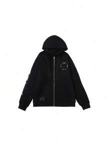 2025 Chrom Casual Print Casual Hooded Sweater Zip Shirt Hearts - 1 - 查看 1