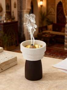Un arzător de aromaterapie din rășină, proaspăt și elegant, în alb și negru. Poate fi folosit pentru decorarea și aromaterapia casei, la birou, în locuri de festival și yoga. Poate fi folosit și ca decorațiune în sufragerie, cadou pentru întoarcerea la școală, cadou de absolvire, suvenir, cadou de Ziua Îndrăgostiților și cadou pentru femei. Cadou de nuntă. - Multicolor - Vizualizare 6