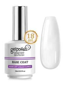 18毫升免擦洗亮油，光泽持久，可卸除，适用于LED美甲灯，是送给女性的礼物，适合家庭DIY和美甲沙龙使用，需配合UV/LED灯使用。1/2/3片装底油+免擦洗亮油+哑光亮油。