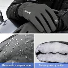 Kit 3pzs Guantes para Frio y Gorro Invierno Bufanda,Diseño de Forro de Felpa,Guantes de Invierno con Pantalla Táctil y Impermeable,para Ciclismo, Running, Esquí, MontañIsmo, Hombre y Mujers - Gris - Ver 3