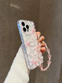 清新甜美蝴蝶結圖案防震手機保護殼 時尚手機配件 相容 iPhone 11/12/13/14/15 Pro Max/13 Pro Max/XR/XS/16 Pro Max/17 Pro Max A54 5G/A52/A14/A15/A12/S22/S21/S24/S25/S25 Ultra/S21 Ultra/A55 5G/A71 4G/A34 5G/A22/A13 4G/A05s 及其他機型 - 粉色 - 查看 5