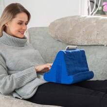 New Reading Pillow With A Mesh Pocket, Ideal For Reading In Bed, On The Sofa, Or On The Floor. It Is Compatible With E-Readers And Tablets But Can Only Be Hand-Washed. This Pillow Is Elegant And Comfortable And Suitable Both As A Sofa Cushion And As A Decorative Piece. - 粉色 - 查看 3