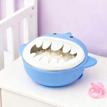 Detachable Silicone Snack Cup With Stainless Steel Lining Snack Container For Toddlers And Kids - Blue - View 2