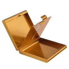 Cigarette CaseMetal Cigarette Case Holder For 20 King Regular And Slims Size Cigarettes Cigarette Wallet For Men And Women Gold#Hometown Store - 金色 - 查看 1